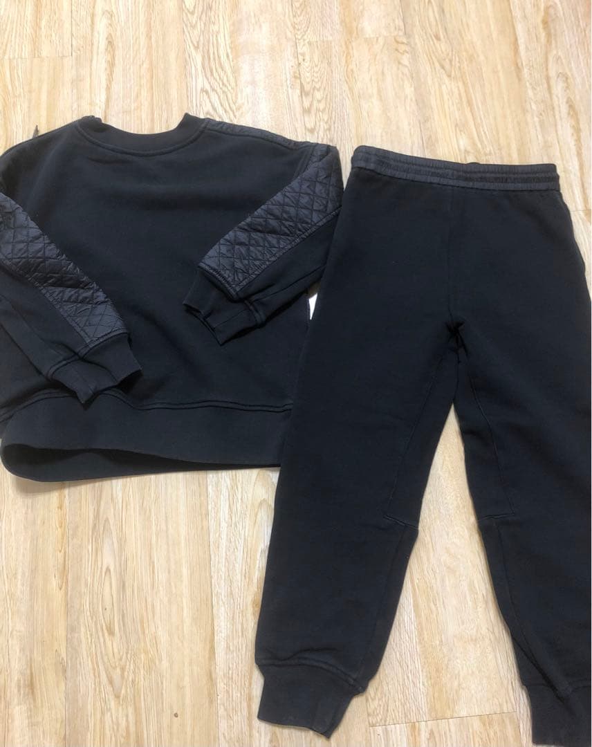 専用　バーバリー　ブラック キルティングスウェットセット