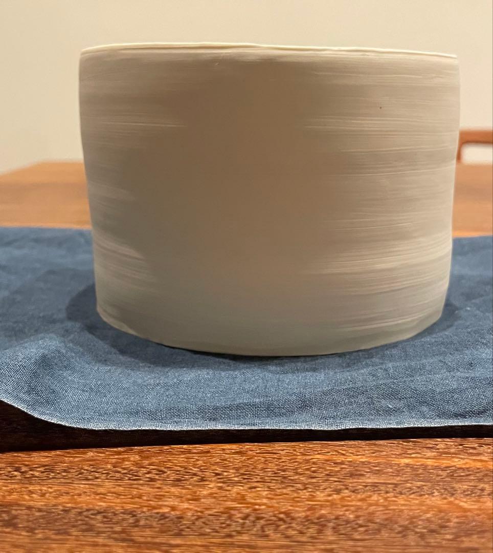 茶道具 香合 染付周茂叔香合 景雲作 共箱 S111KG 茶道具 香合 染付