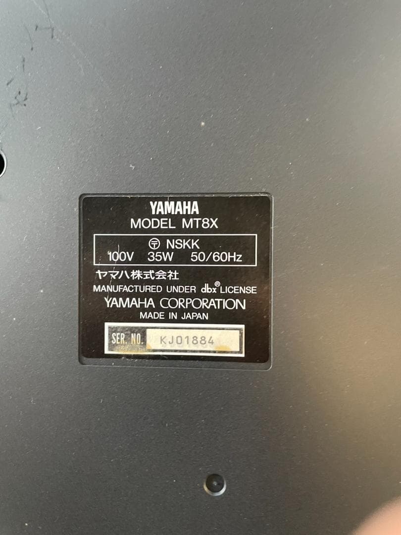 YAMAHA ヤマハ ミキサー MT8X マルチトラックレコーダー
