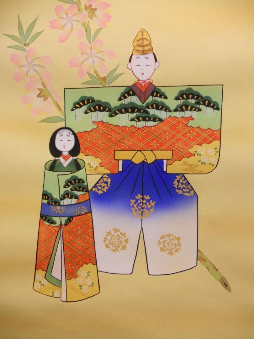 掛け軸 野田春峰 立雛 絹本 希少 軸装 茶道具 掛軸 美品 です。 - メルカリ