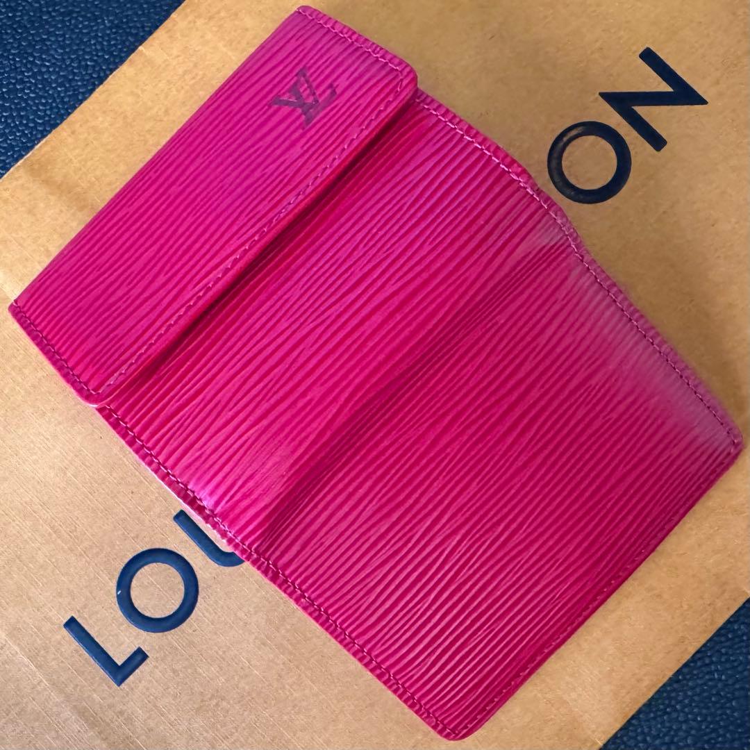 LOUIS VUITTON エピ ルージュ ラドロー &カードケース 美品