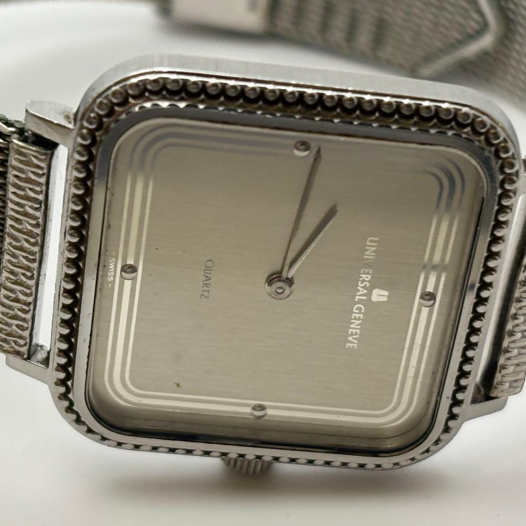 【超希少】ユニバーサルジュネーブ　クォーツ　美品　843203 シルバー