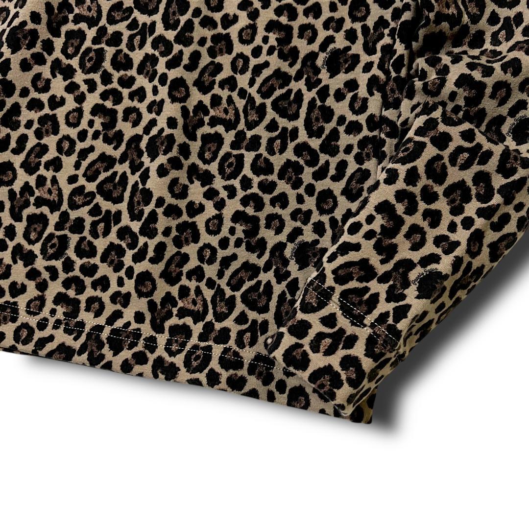 1 新品 定価2万 パーリーゲイツ レオパード ハイネックシャツ モックネック