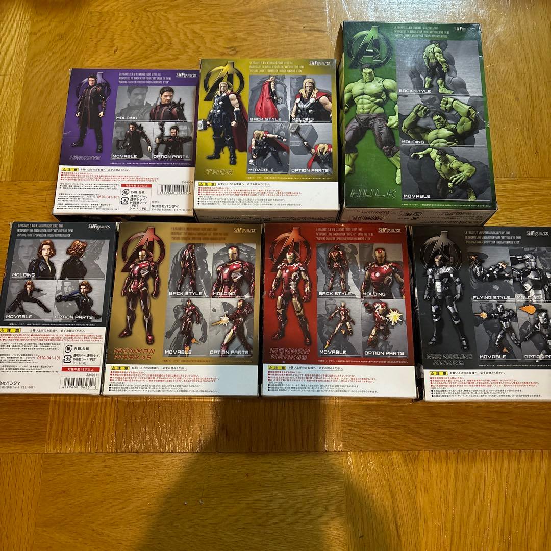 s.h.figuarts アベンジャーズ　エイジ•オブ•ウルトロン　7点セット