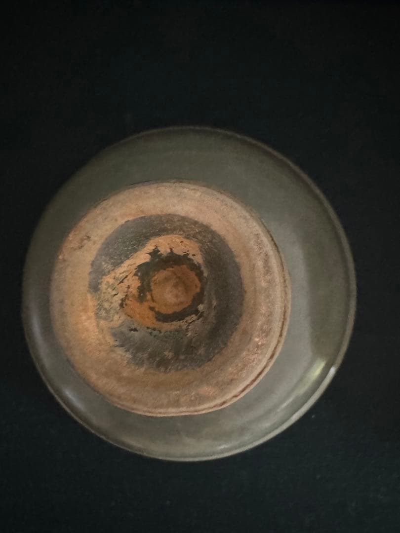 中国骨董 元 青磁 龍泉窯 馬上杯 高足杯 酒器 湯呑 唐物 古美術(N-9