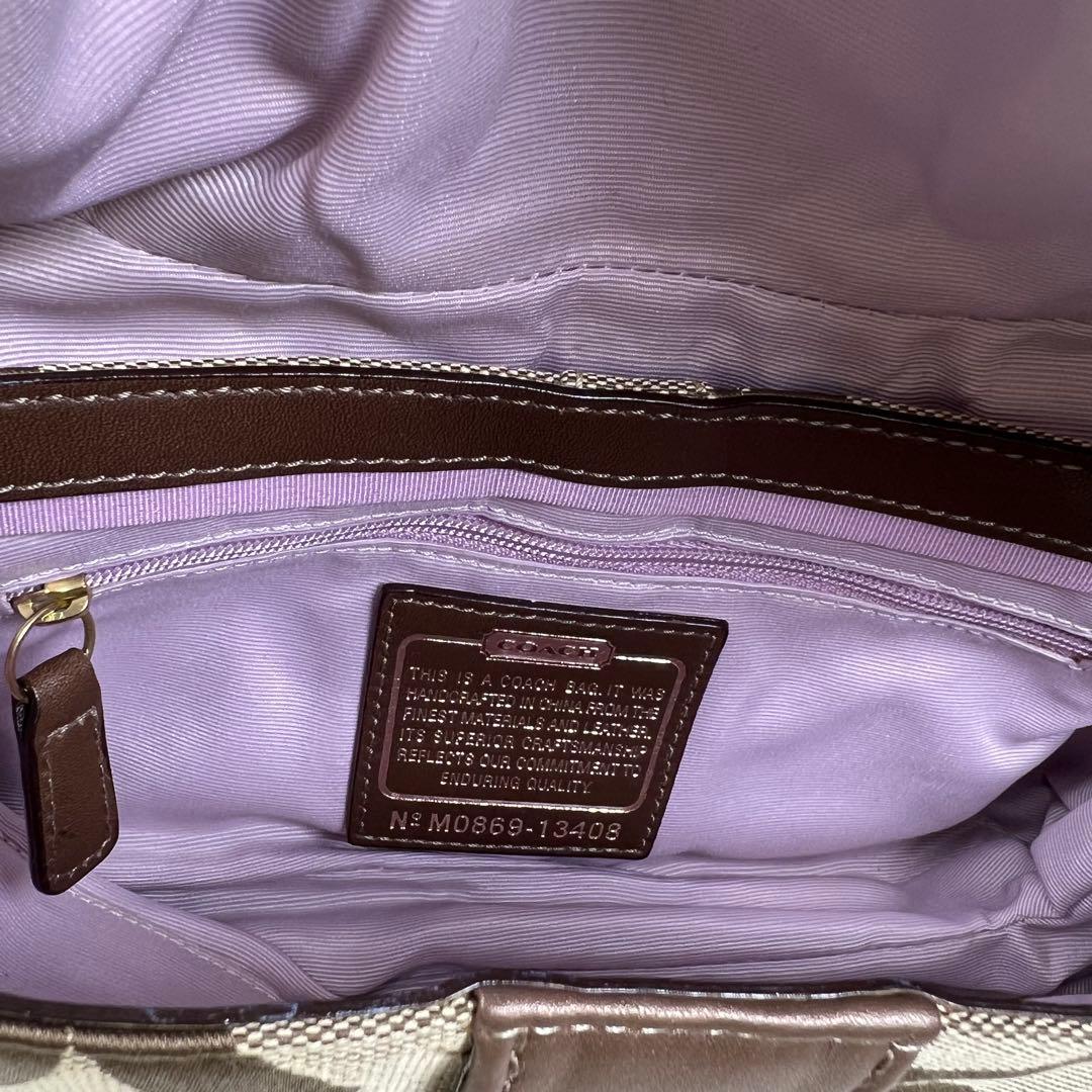 コーチ オプアート ワンショルダーバッグ アクセサリーポーチ パーカー