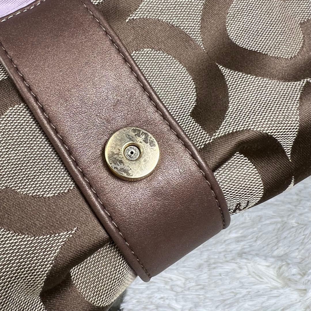 コーチ オプアート ワンショルダーバッグ アクセサリーポーチ パーカー