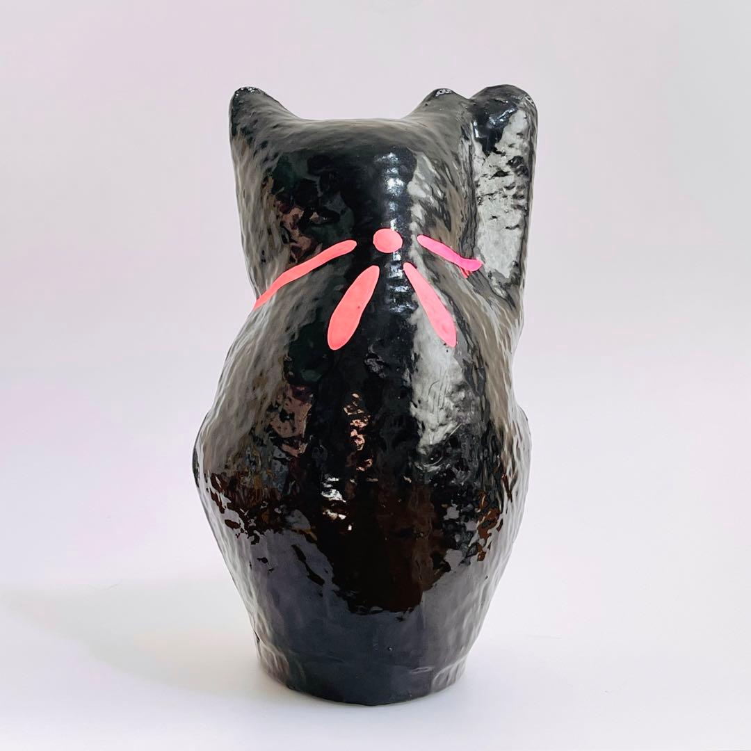 群馬 高崎だるま 招き猫 張子 黒猫 豊岡 商売繁盛 - メルカリ