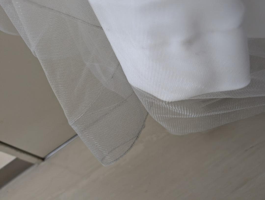 Sugar【Lip line】 スパンコール刺繍ロングドレス　ホワイト/Sサイズ