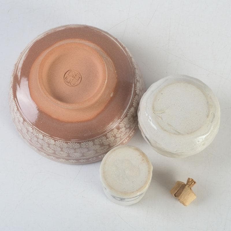 茶道具 桐木地本漆塗 青漆爪紅 利休茶箱 茶碗 棗など 七