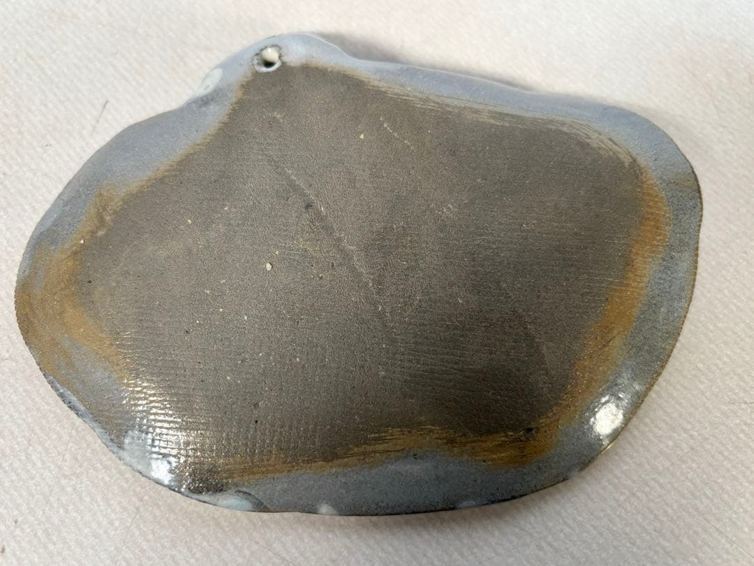 陶器製　持ち手付き小皿 6個セット