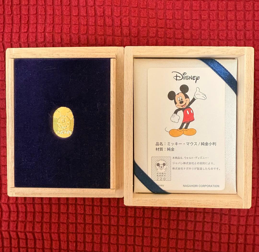 ディズニー 100周年記念ミッキーマウス 純金小判 コイン コレクション
