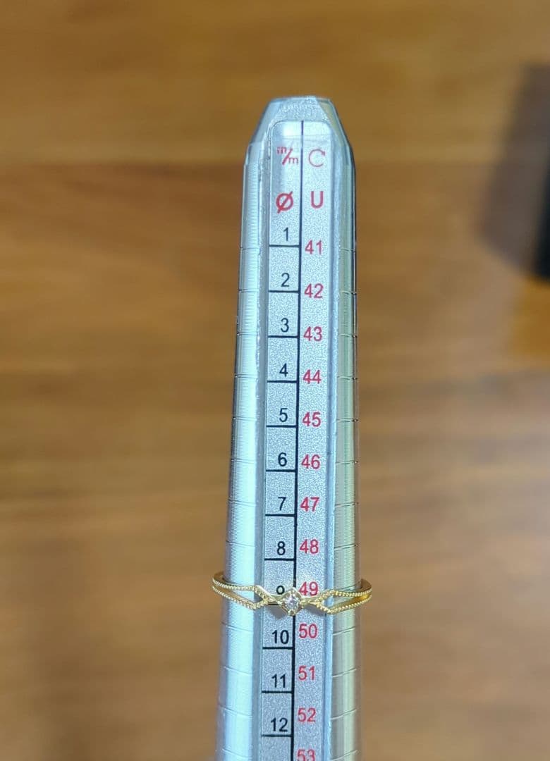 ete　K18YGダイヤモンドリング