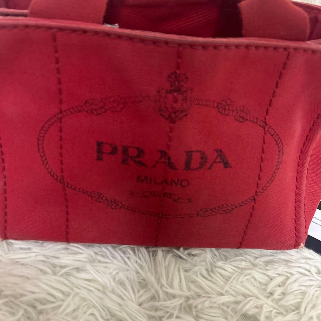 【正規品】PRADA プラダ　カナパS デニム　ハンドバッグ ギャランティーあり