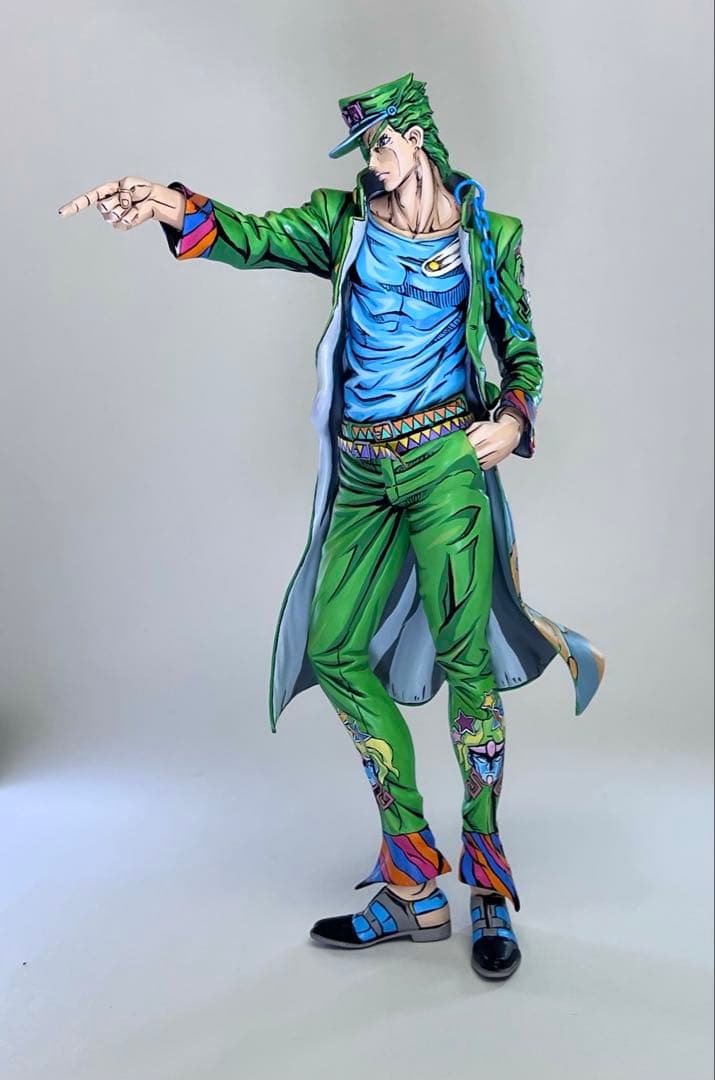 ジョジョの奇妙な冒険 SMSP 空条承太郎 フィギュア リペイント 二次元塗装