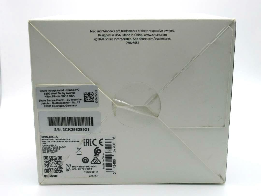 未開封 Shure MV5 コンデンサーマイク USB・Lightning対応