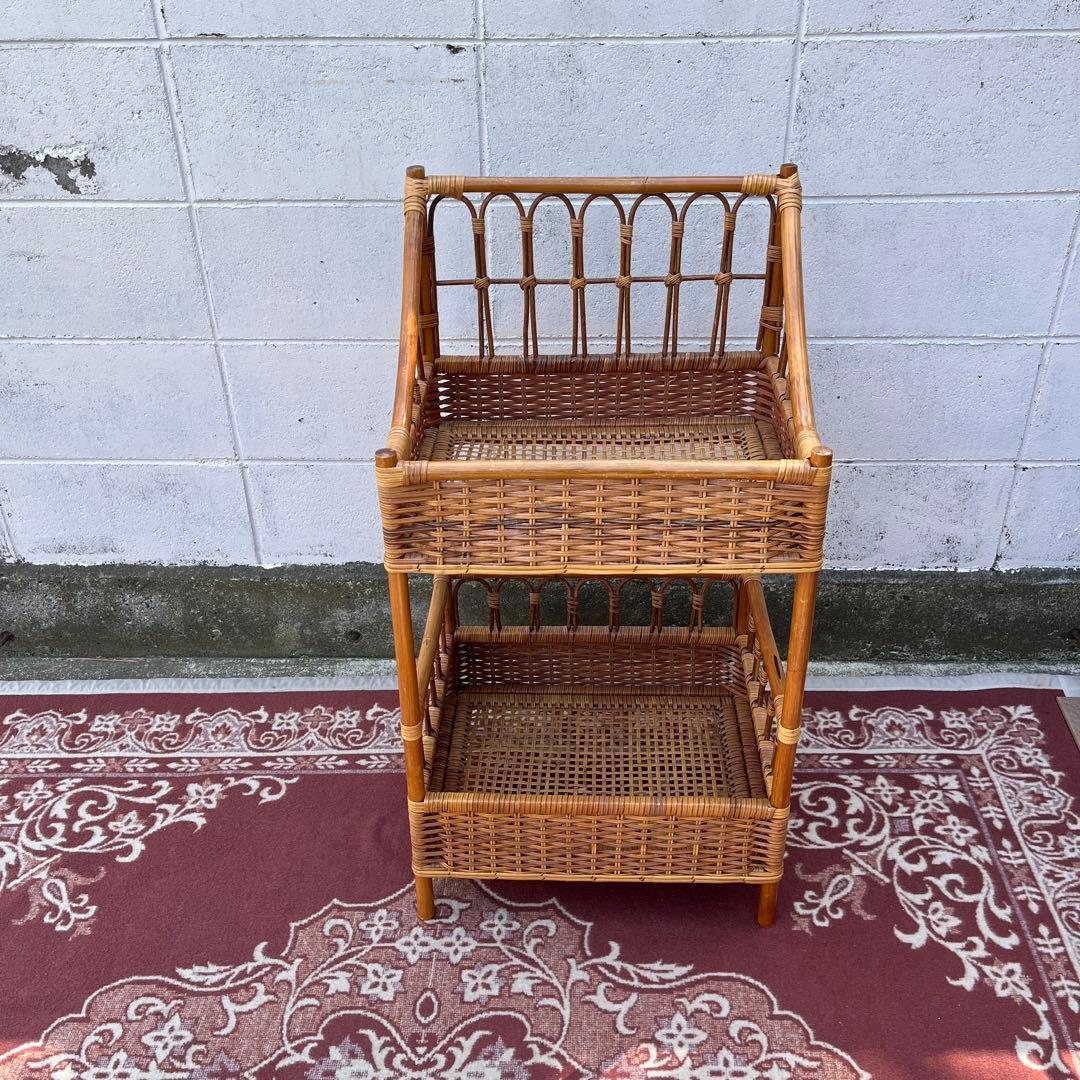 ナチュラル天然素材◾️籐ラタン製 ランドリーラック 脱衣籠 脱衣かご バスケット