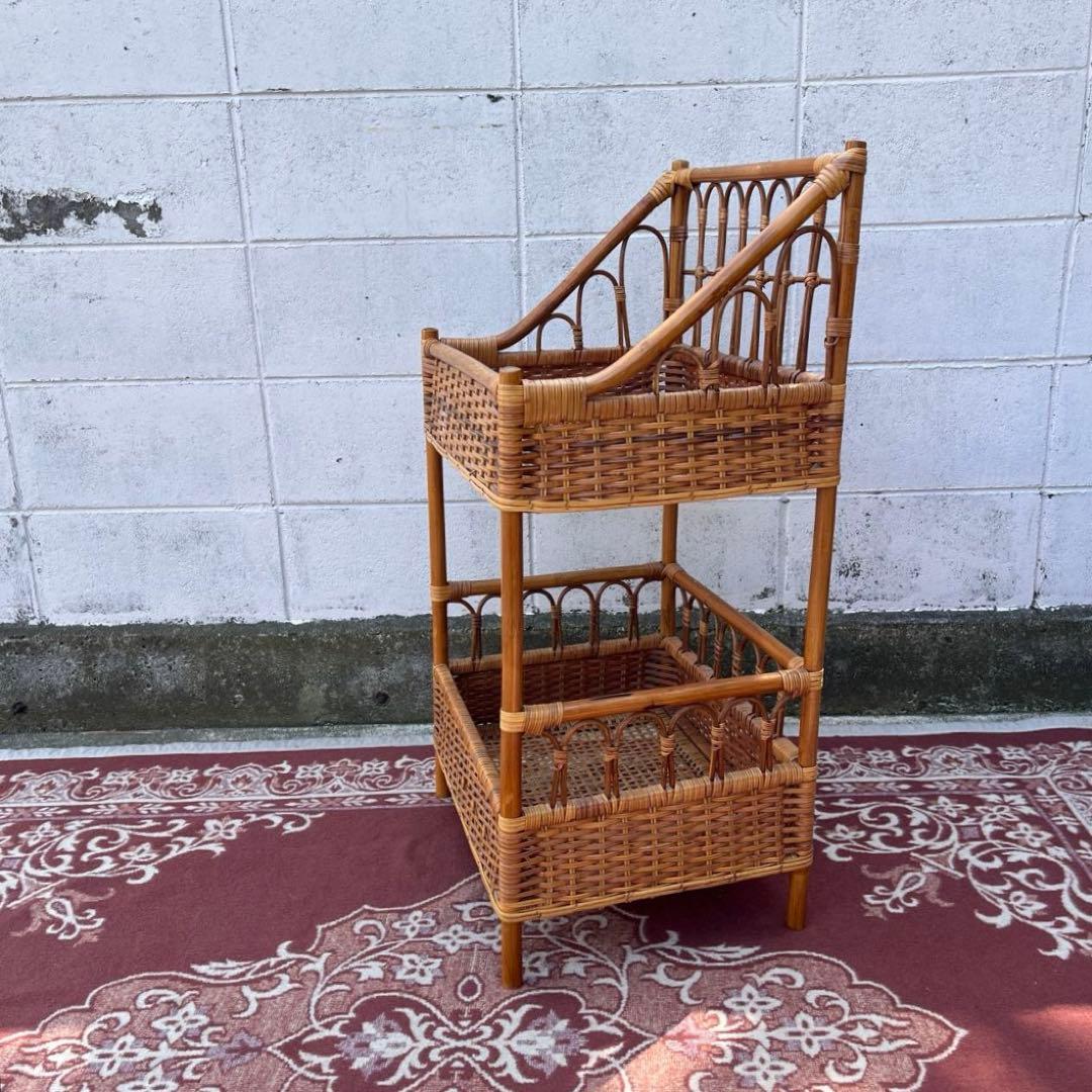 ナチュラル天然素材◾️籐ラタン製 ランドリーラック 脱衣籠 脱衣かご バスケット