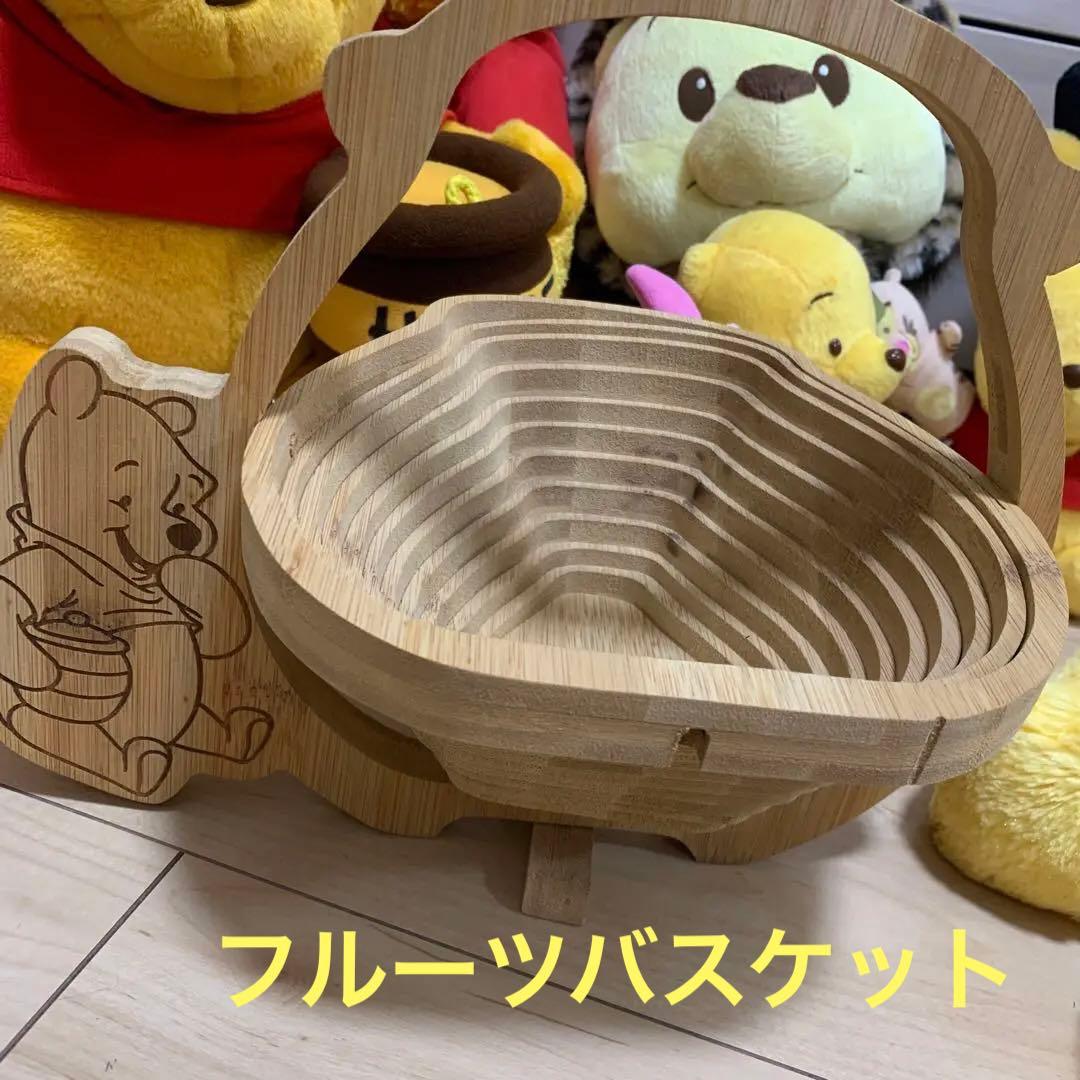 くまのプーさん ぬいぐるみとフルーツバスケットスマホスタンドセット12点セット