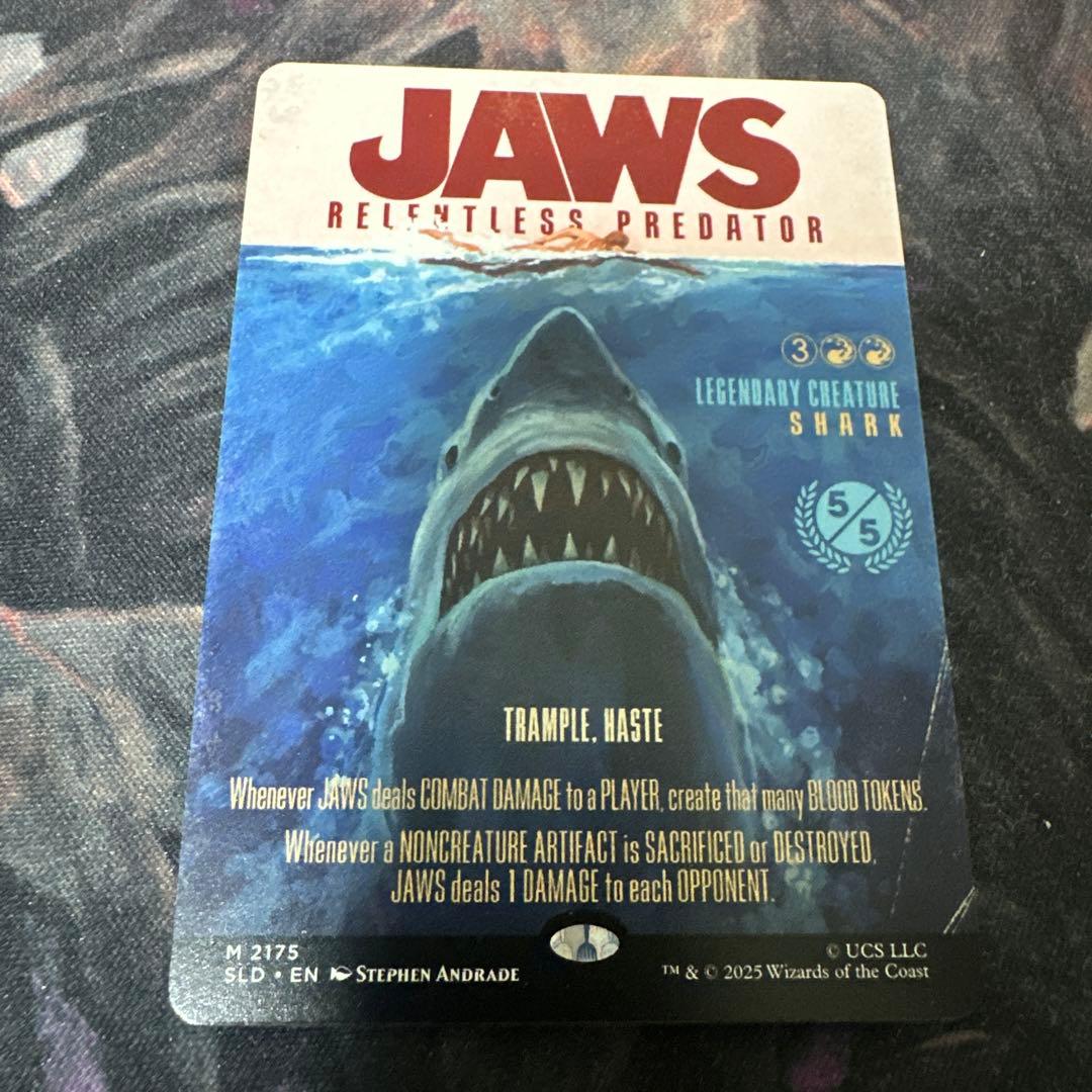 MTG Jaws, Relentless Predator｜Secret Lair x Jaws: Terror of Amity