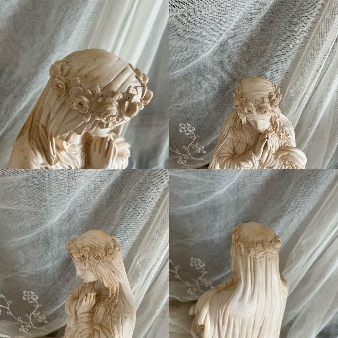 19世紀 フランスアンティーク 美しい聖母マリア像 大きめサイズ 検