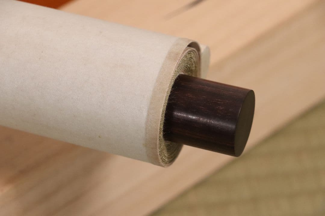 【複製】工芸画 酒井抱一「柿に目白図」絹本 掛軸 日本画 鳥 MA448