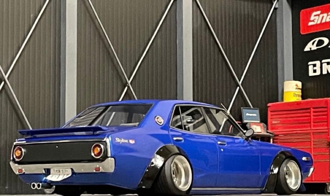 1/18 イグニッションモデル　スカイライン　ヨンメリ　GT-X 【ブルーメタ】