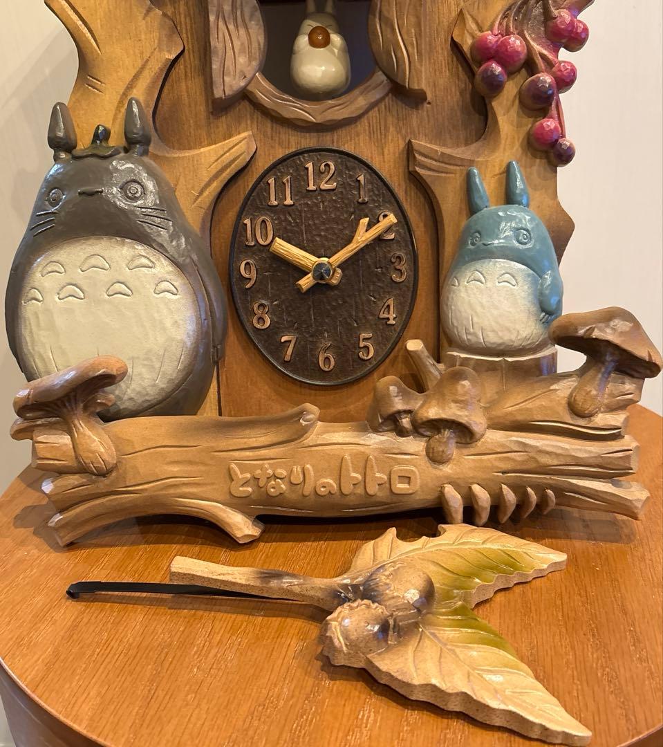 Y*i様 美品☆ジブリ となりのトトロ からくり時計 掛け時計 リズム　アンティ