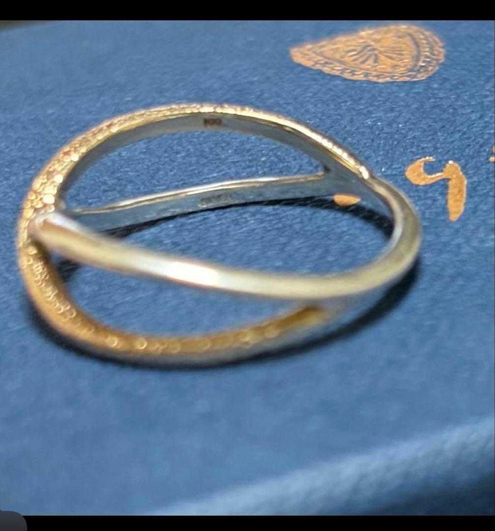 agete/アガット　シルバー/K10 リング　13号