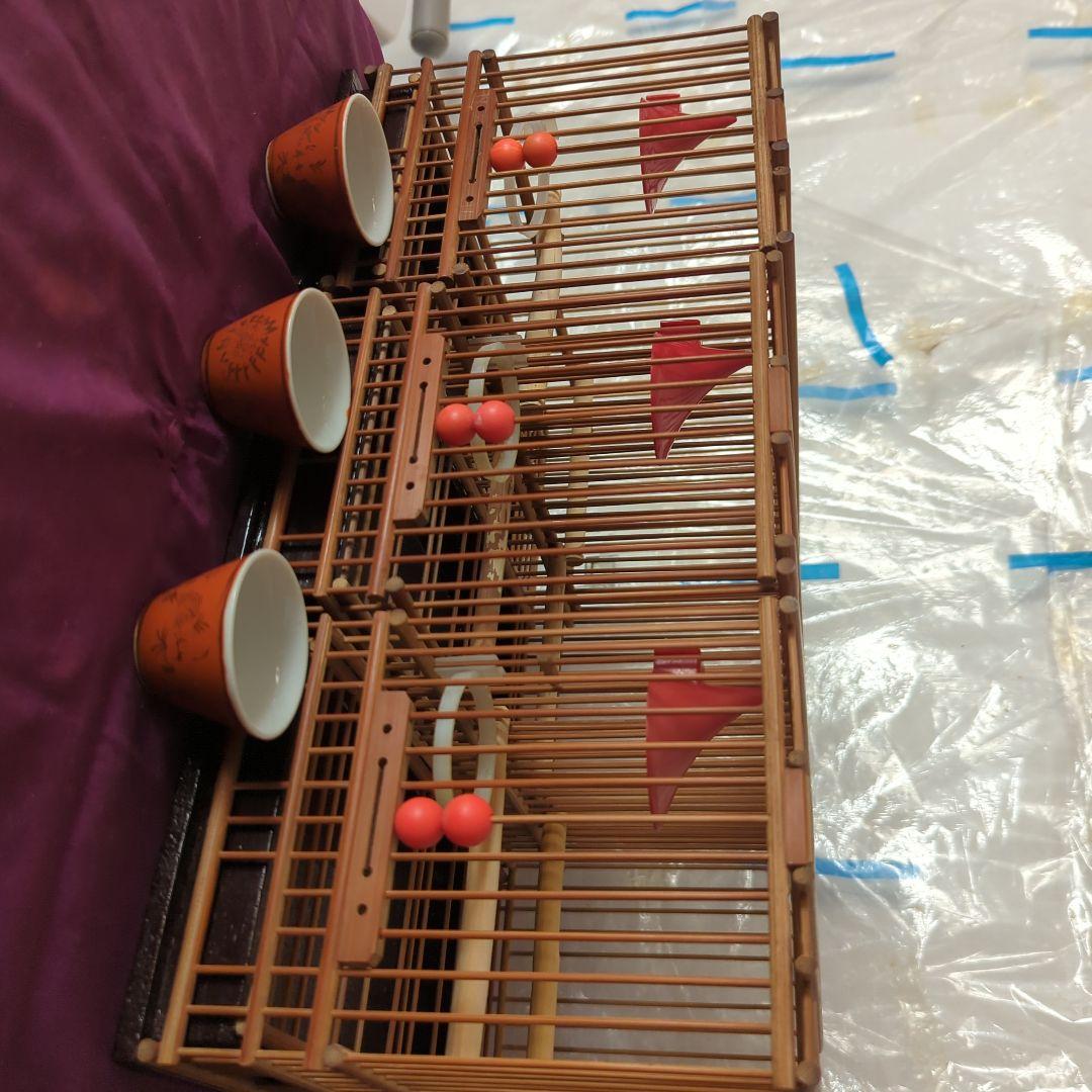 鳥籠 3セット。3羽用寝桶