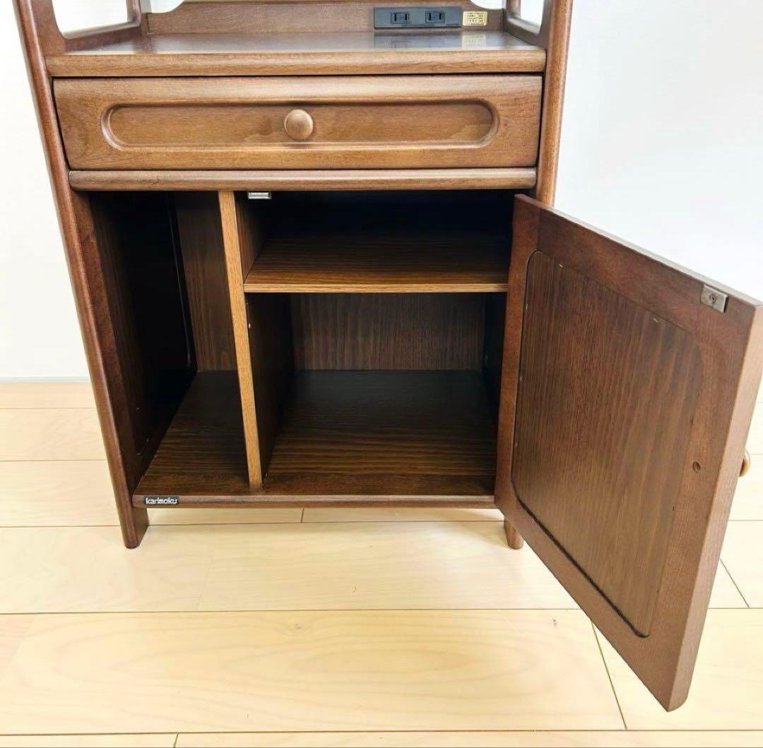 カリモク karimoku 電話台 コンセント付 キャビネット サイドボード
