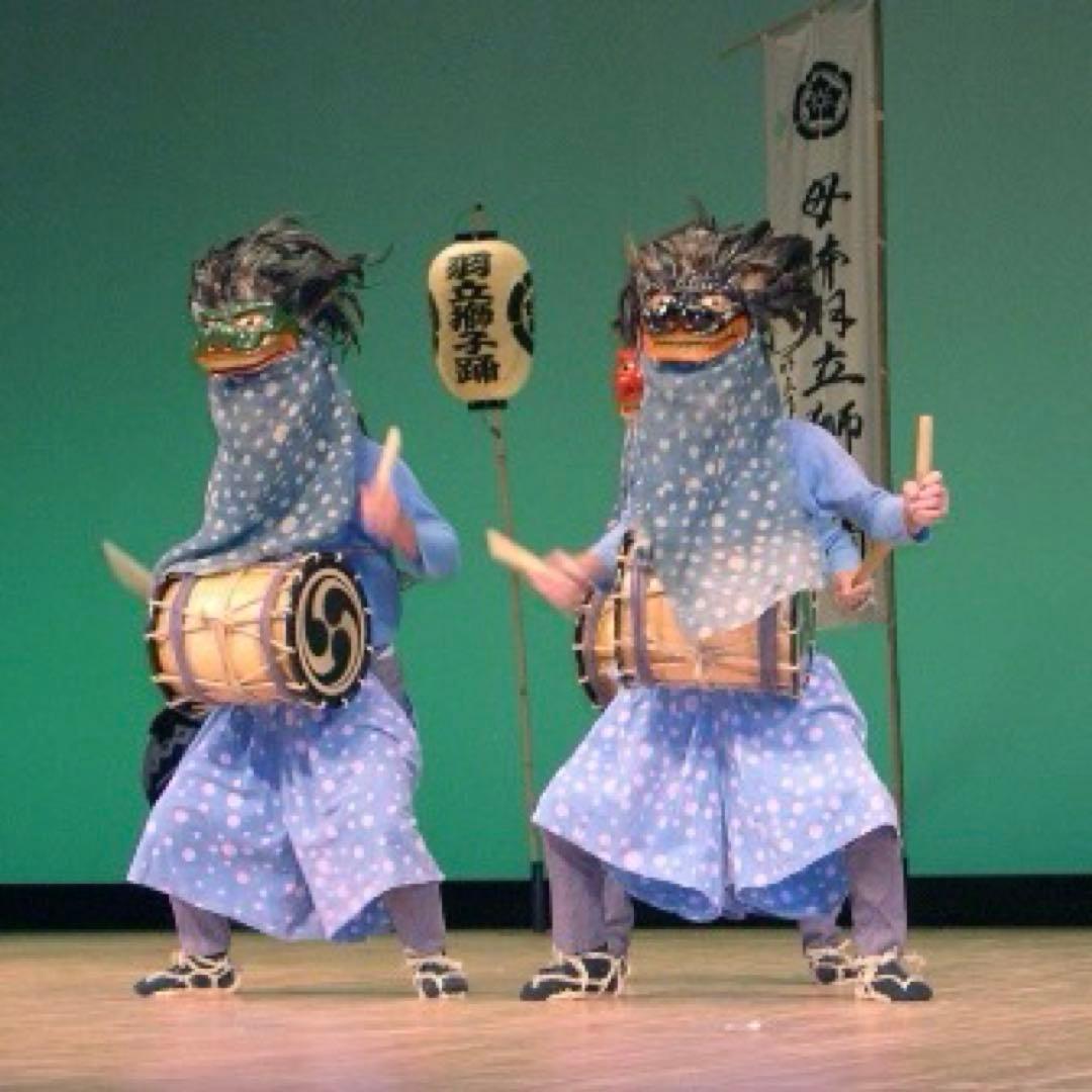 戦前廃絶古玩 秋田県角館・郷土玩具・桜人形佐々楽（ササラ）舞×2