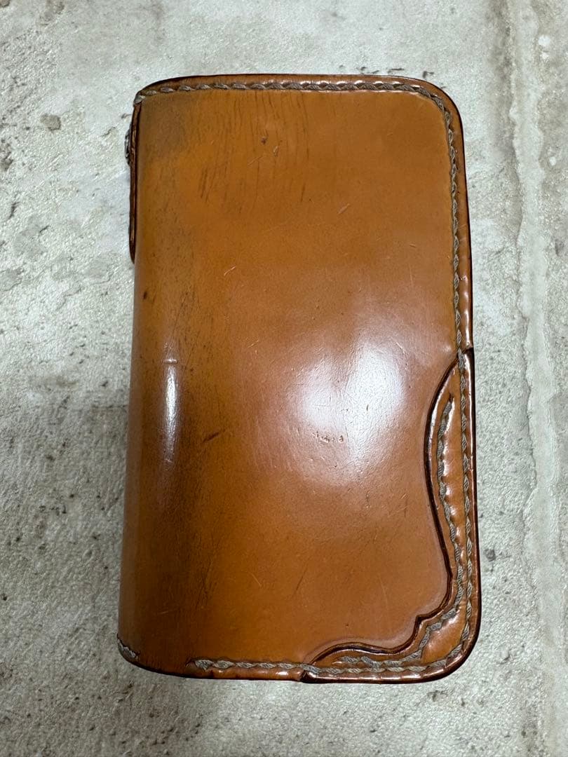 ビーズ屋公ちゃん　コードバン　　　　　　ミドルウォレット　H160xW90mm