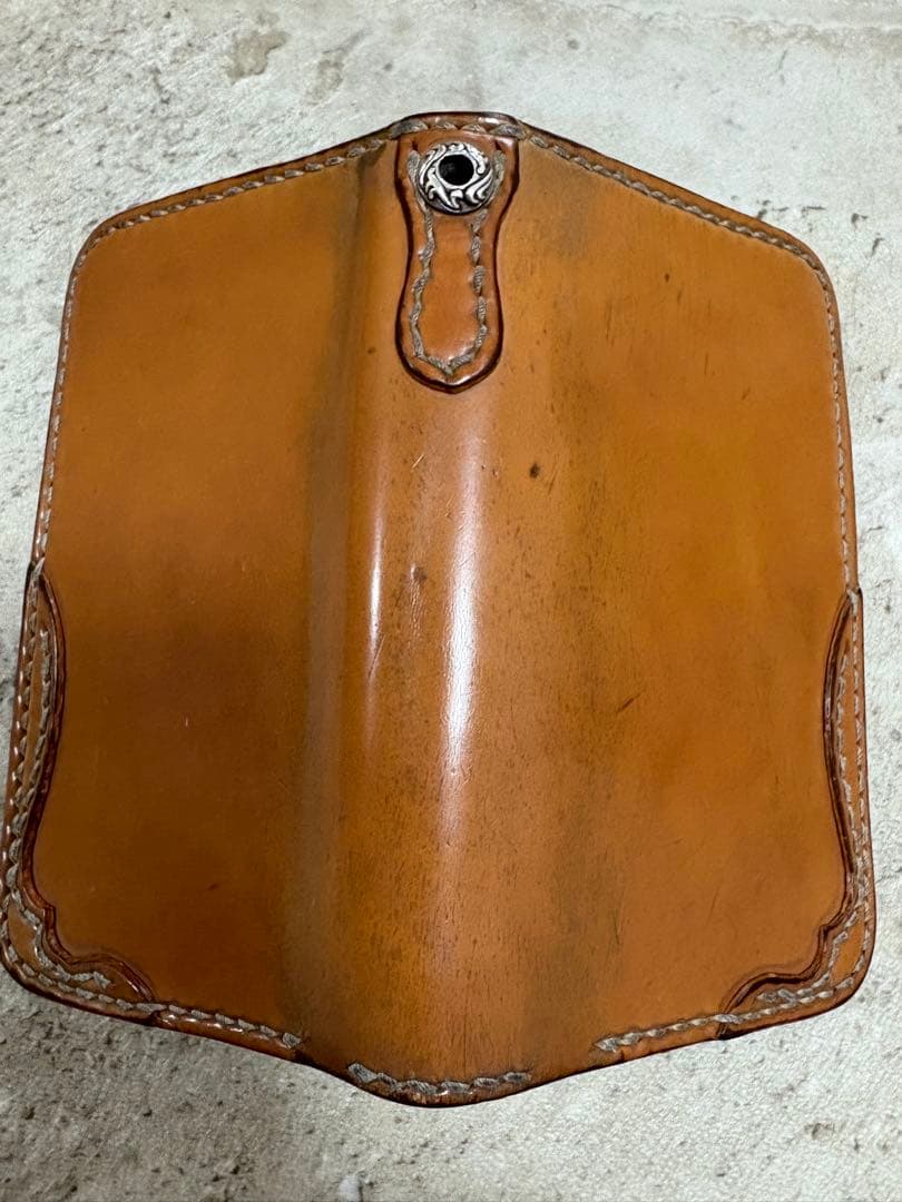 ビーズ屋公ちゃん　コードバン　　　　　　ミドルウォレット　H160xW90mm