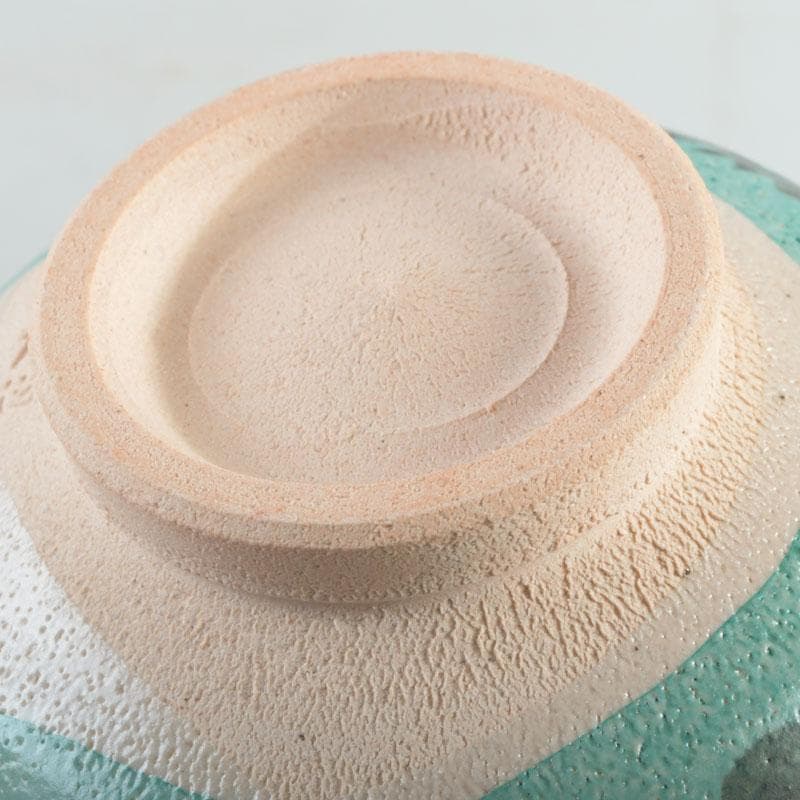 茶道具 福森阿也作 乾山写 色絵 花草文 茶碗 共布共箱 C 9475