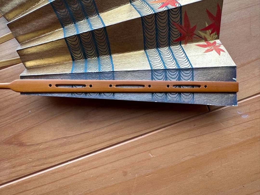 両面装飾有り！ 十松屋福井 扇子 御舞扇 京都 金箔 竹 京扇子