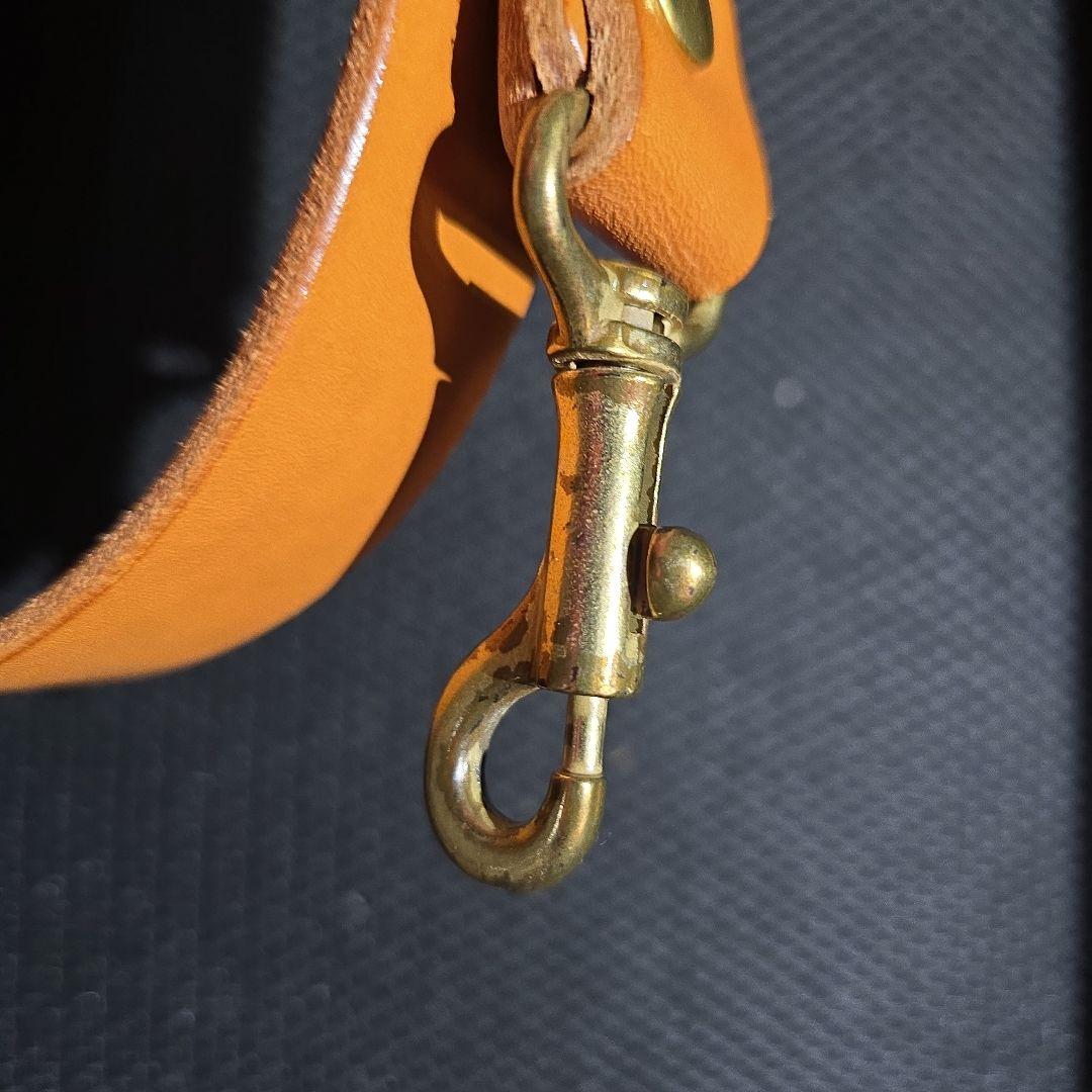 HERZ ヘルツ⭐ソフトダレスバッグ 本革 キャメル 鍵付き