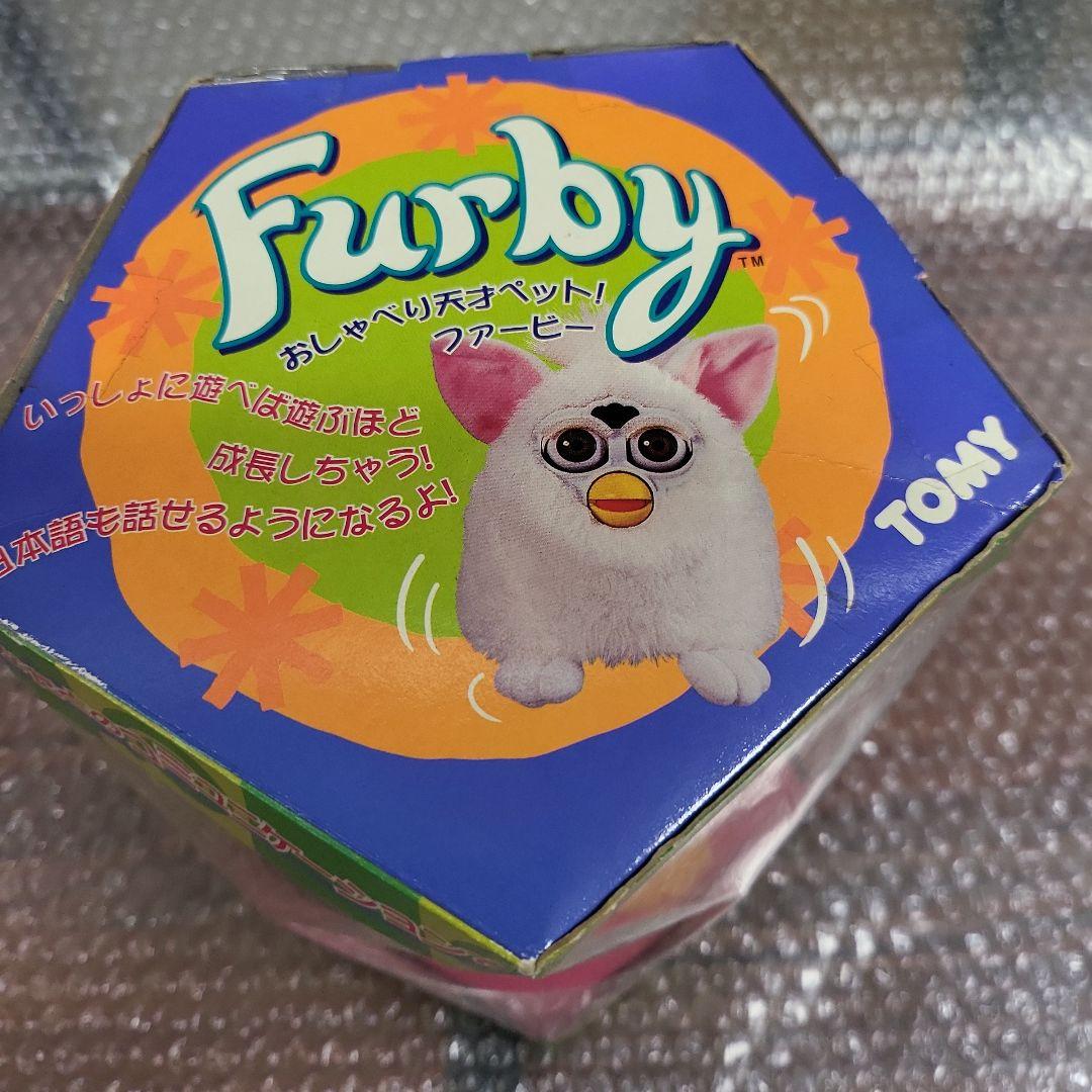 中古品 ファービー Furby 日本語版 取扱説明書、辞書、血統書、箱付き