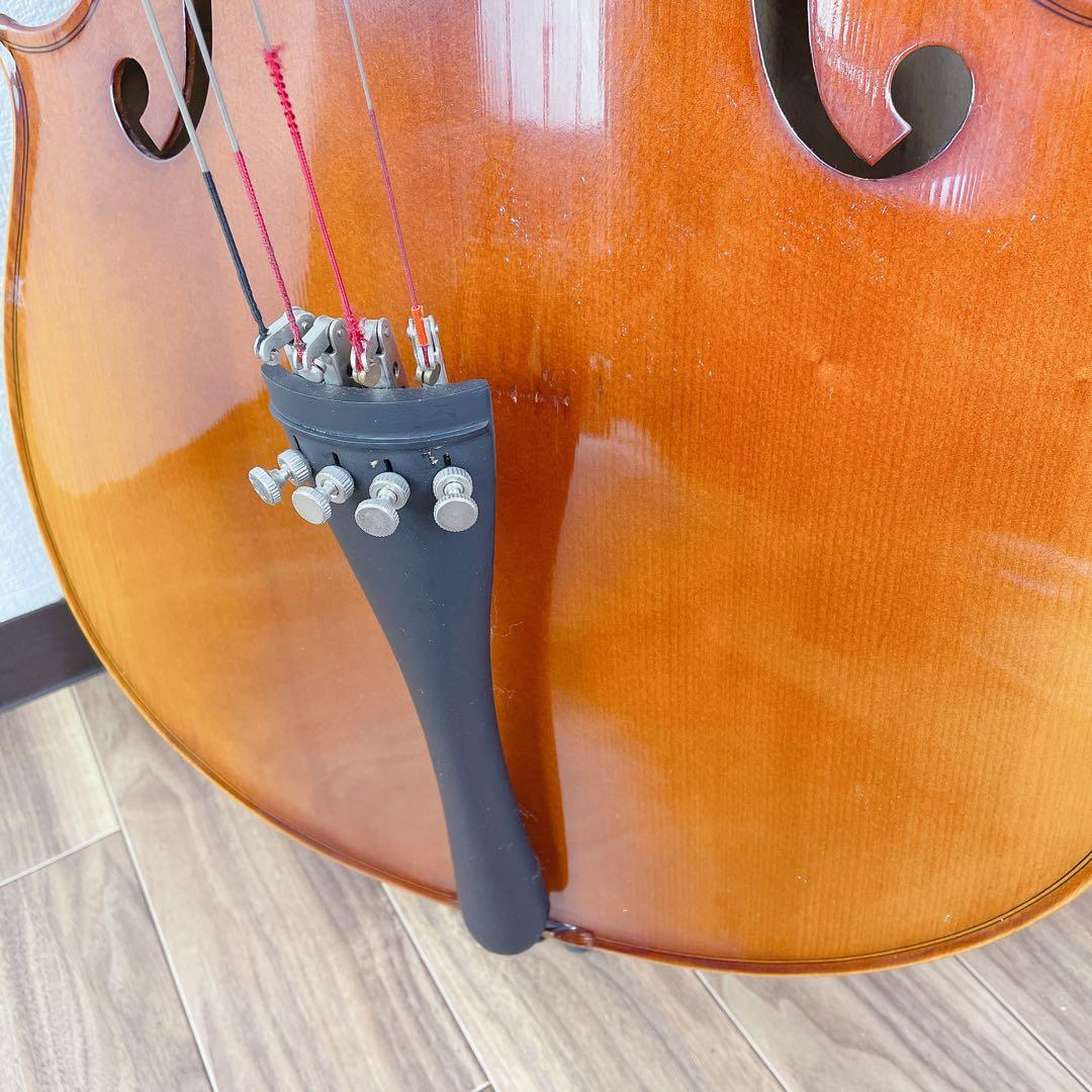 チェロ　弓付き　4/4 状態良好！ブランド不明　入門にいかがでしょうか