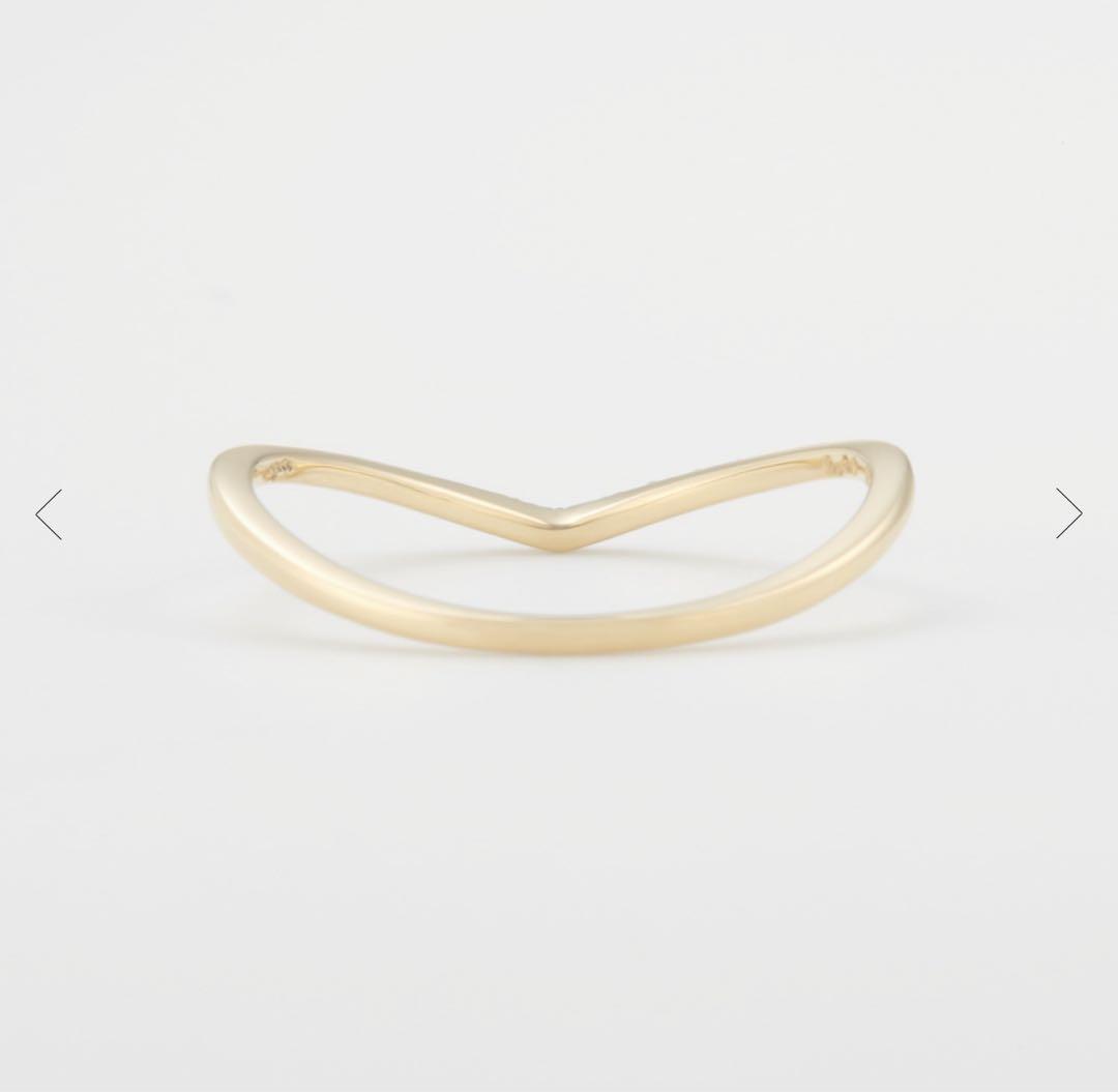 【美品　保証書あり】agete K18ダイヤモンドリング　9号　アガット