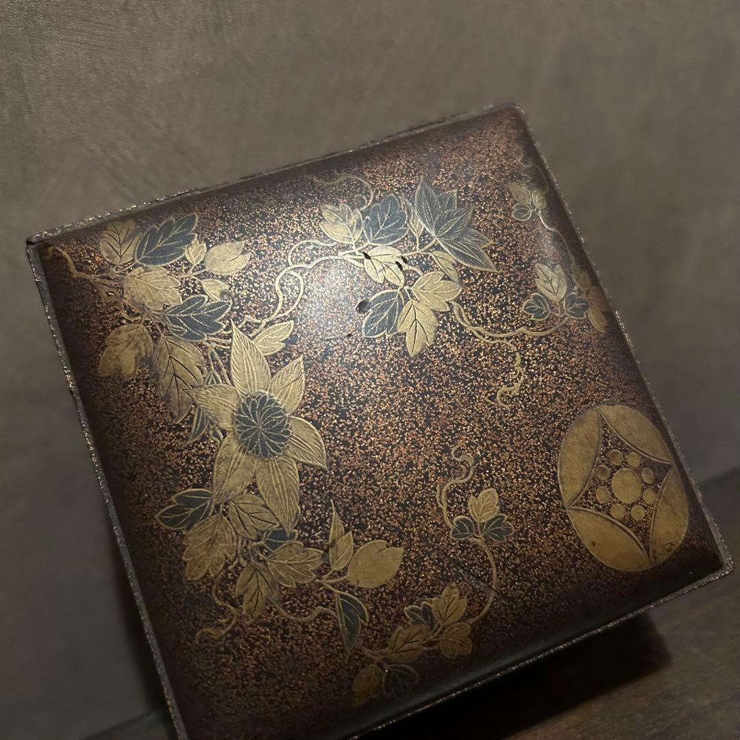 江戸時代　蒔絵　化粧箱　小物入れ　骨董　アンティーク