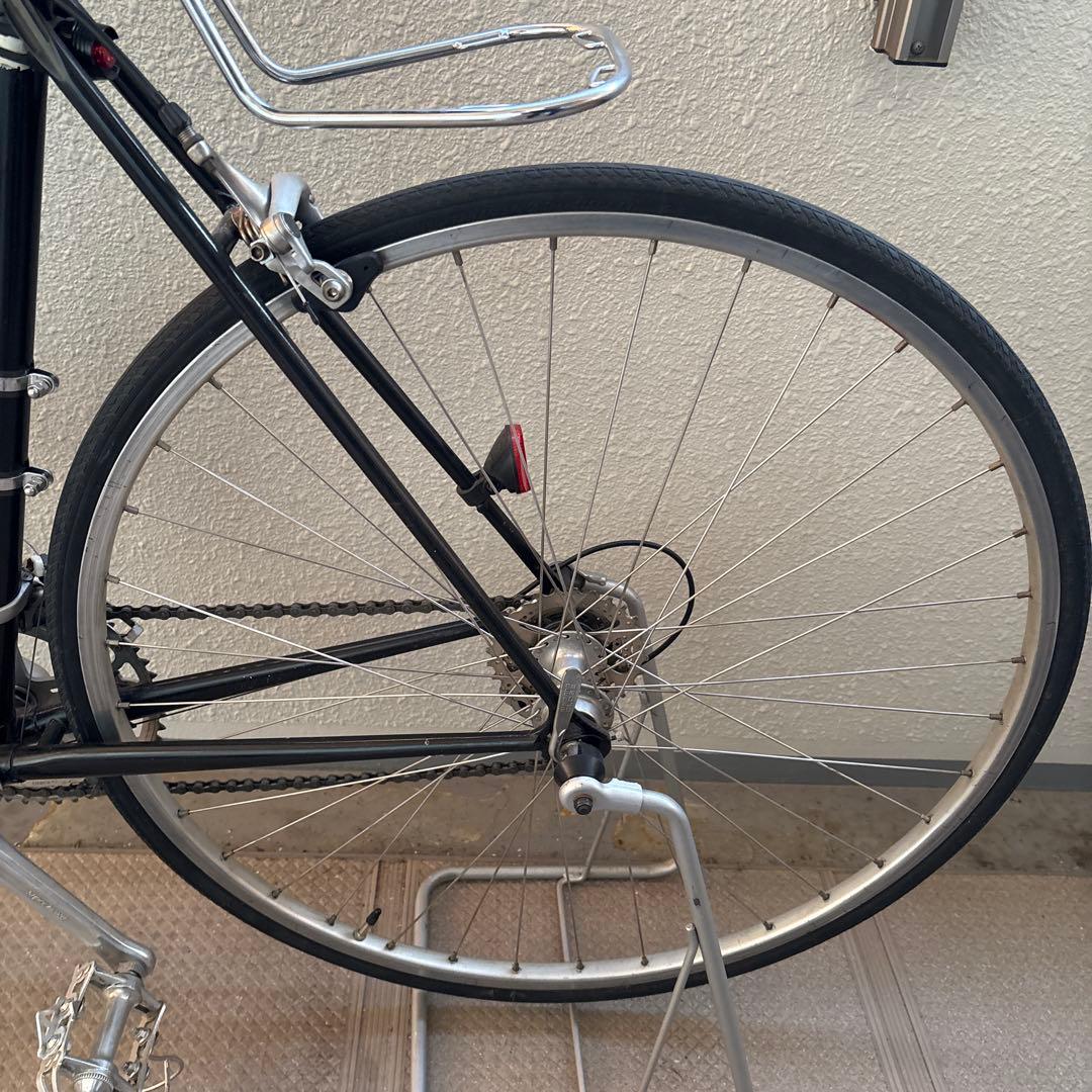 ナ*ツ様 クロスバイク アルミフレーム ブラック フロントバスケット付き