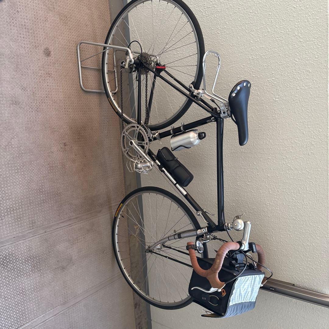 ナ*ツ様 クロスバイク アルミフレーム ブラック フロントバスケット付き