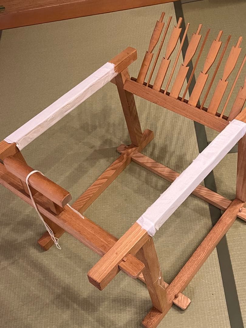 組紐台　くみひも台　綾竹台　へら付き