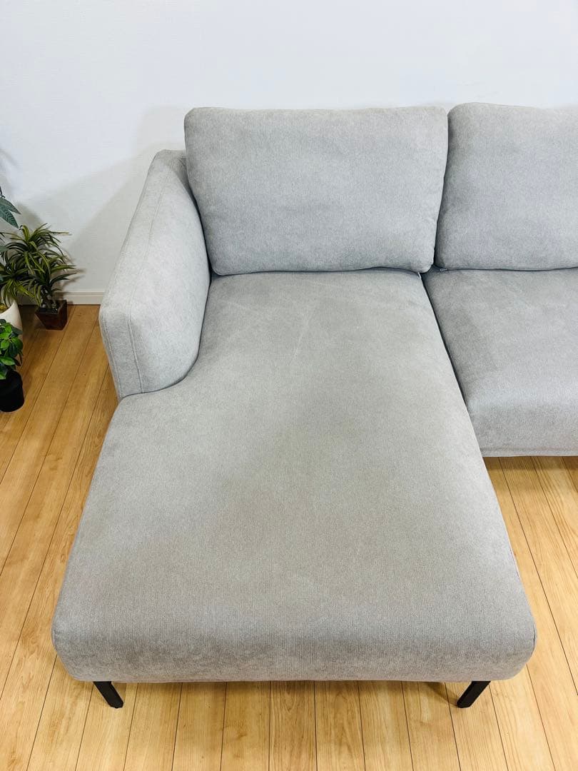 ぴ*ん様 モダンデコ ソファー 3人掛け カウチソファー L字 おしゃれ ローソ