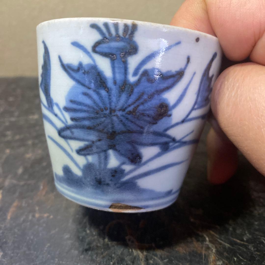 江戸時代古伊万里蕎麦猪口5個セットS