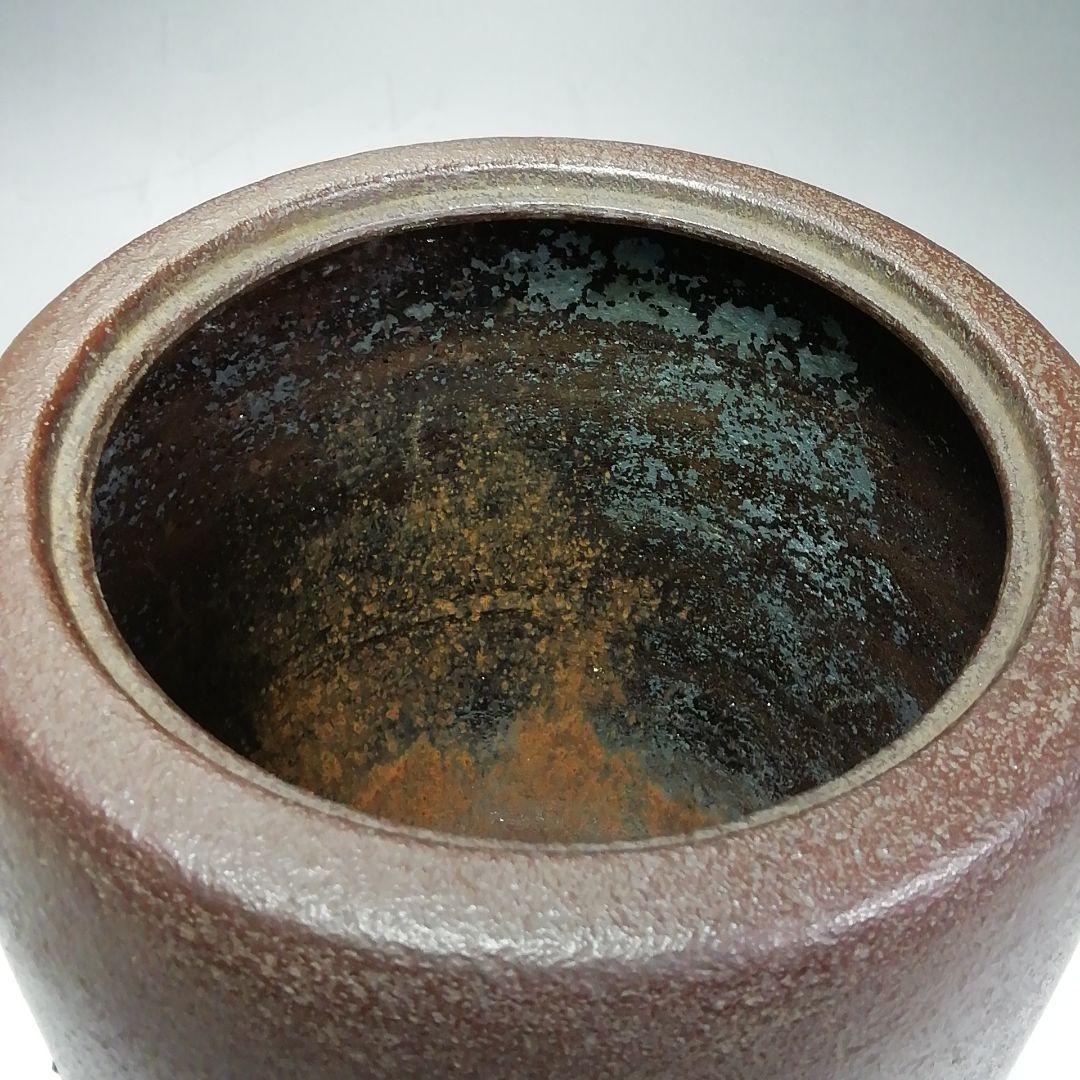 S614 茶釜 『腰霰 姥口竹耳釜』『人間国宝 高橋敬典作』 共箱