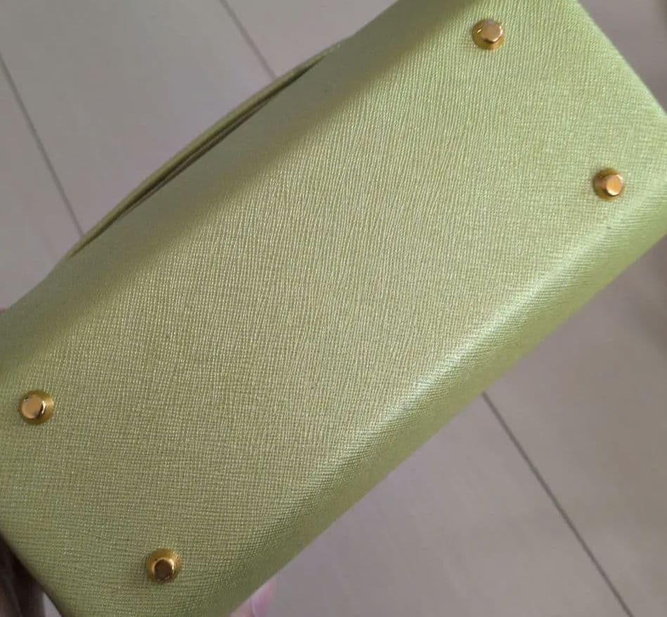 成人式用 草履 バッグセット 桜 若草　25cm