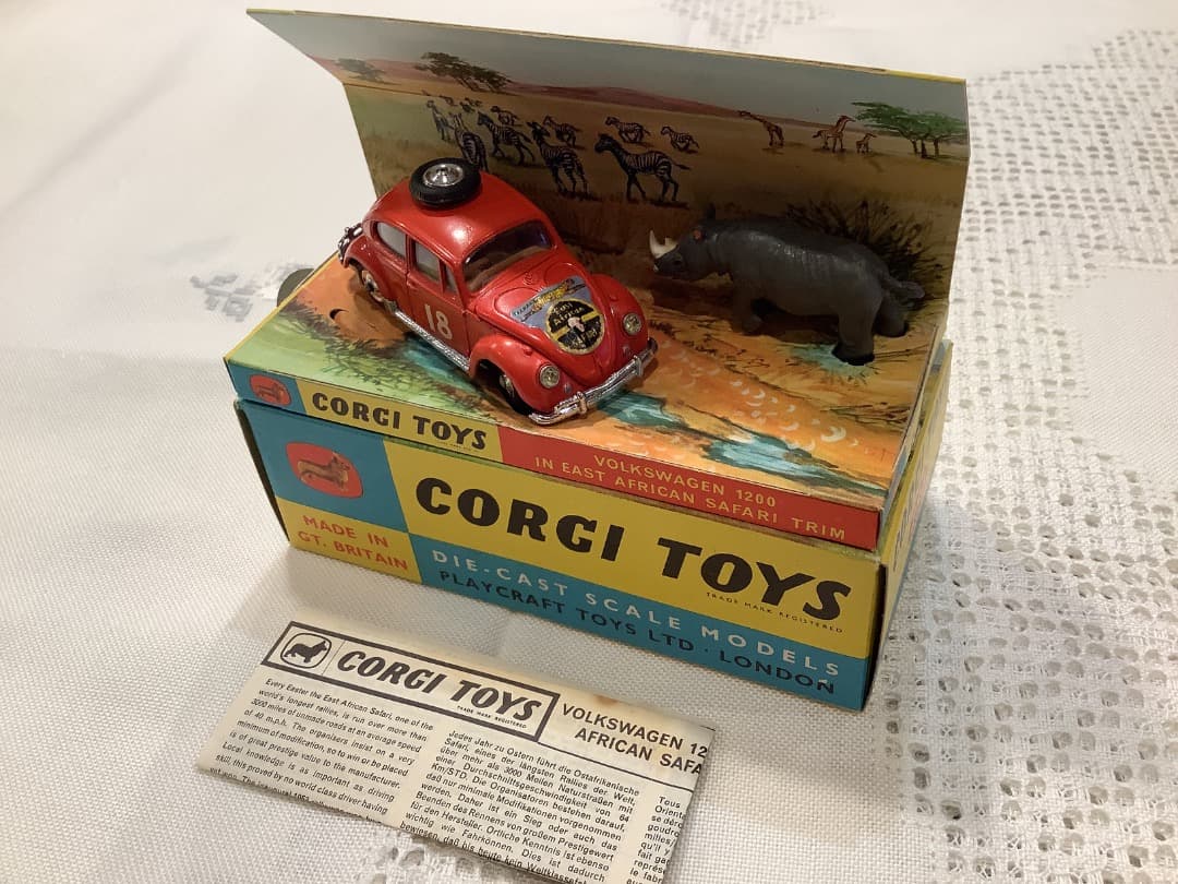 美品レア　オールドコーギートイズ　ワーゲンサファリカー　ミニカー