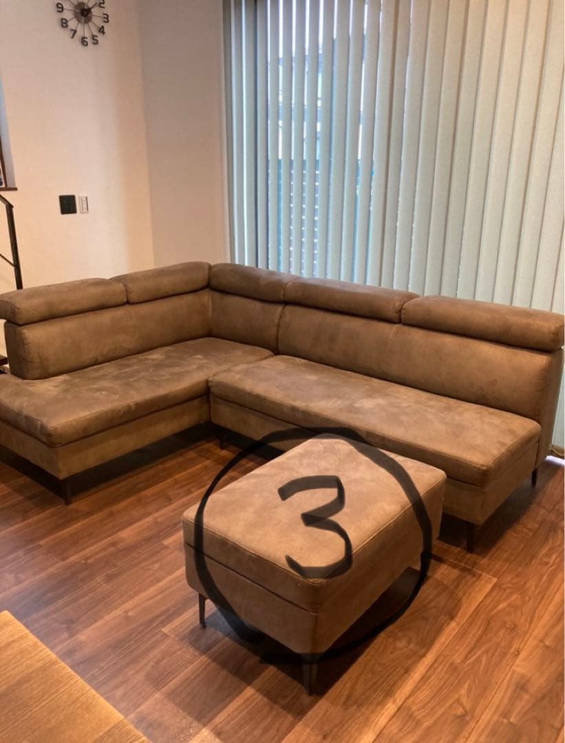 再値下げ。ソファセット（オットマン付き）東京インテリア①〜③のセット/③ページ目